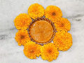 NHS Dried Marigold Flowers Petals and stamens (Calendula Officinalis). 