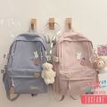 School Bag Korean Style Women's Nylon Harajuku Ulzzang Backpack Beg Sekolah Perempuan. 
