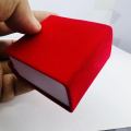 BOOM BOOM Red color velvet Pendant box with Butten lock Pendant Gift Boxes, Jewelry Display box. 