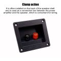 H4ga 2 Positions Junction Box Screw Clip Speaker Box Terminal Board Plate. 