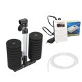 Aquarium bio sponge filter, Quality fish tank internal filter, Filter model Xinyou XY-002, with air pump and air tubes, all in one filter solution for your fish tank. 