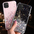 For Samsung Galaxy A03 Back Cover Luxury Shiny Glitter Gold Foil Space Starry Cases Clear Soft Silicone Bumper Full Protection Mobile Phone Case for Girls Boy. 