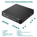 Portable CD Player Double Headphone Version Contact Button Reproductor CD Walkman Rechargeable Shockproof LCD Display. 