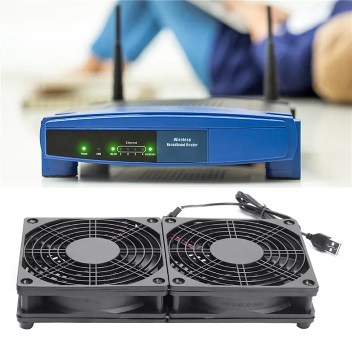 2X%20120mm%205V%20USB%20Powered%20PC%20Router%20Dual%20Fans%20with%20Speed%20Controller%20High%20Airflow%20Cooling%20Fan%20for%20Router%20Modem%20Receiver%20-%20Image%202
