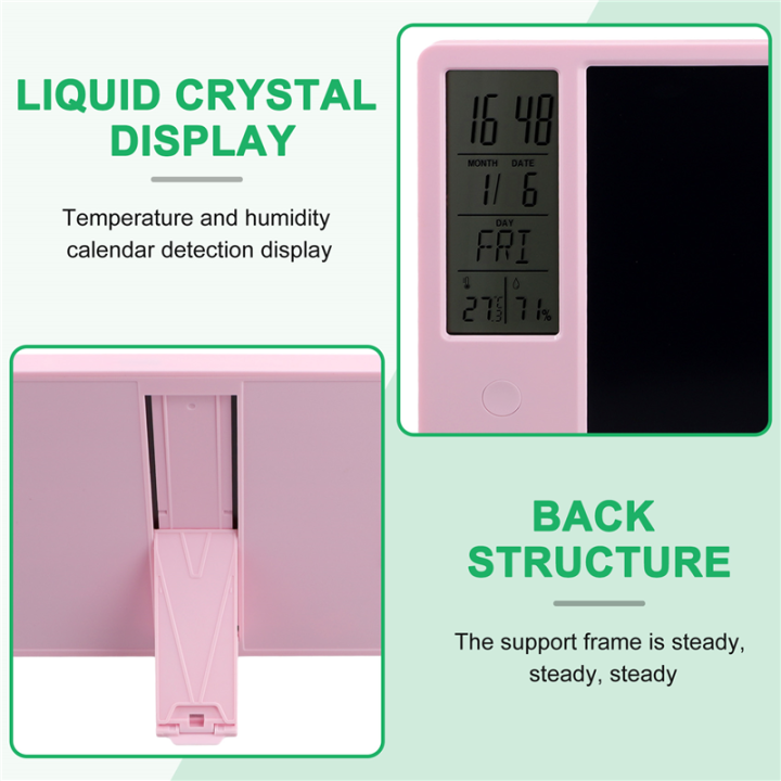 Multifunctional%20Electronic%20Desk%20Calendar%20LCD%20Handwriting%20Board%20with%20Alarm%20Clock%20Humidity%20Temperature%20LCD%20Message%20Board,C%20-%20Image%206