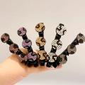 Fashion Headwear Women's Hair Clip Acrylic Crystal Flower Hair Clip Sweet Cute Hair Barrette Korean Hair Accessories. 