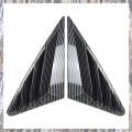 Car Rear Window Shutter Cover Trim Window Louver Side Vent Trim for A3 8Y Sedan 2021-2024 Carbon Fiber. 
