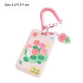Plastics Key chain clip Convenient Small ferrule Elastic rope clip for Students Office workers School Bus commute Meal card protection. 