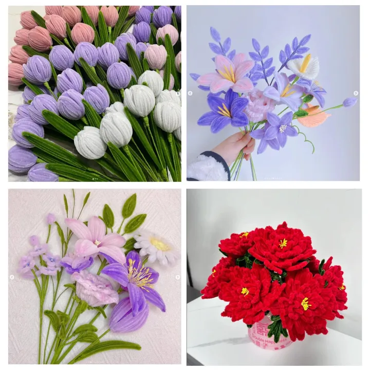 25pcs%2030cm%20Pipe%20Cleaner%20Chenille%20Stems%20Twist%20Sticks%20Hand%20Craft%20Flower%20Sticks%20Handmade%20Colorful%20Sticks%20DIY%20Craft%20Stick%20-%20Image%206