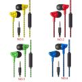 Phone Music Wired Earphone In-ear Headphone Wire Control Cellphone 3 5mm Plug Earbuds Headset. 