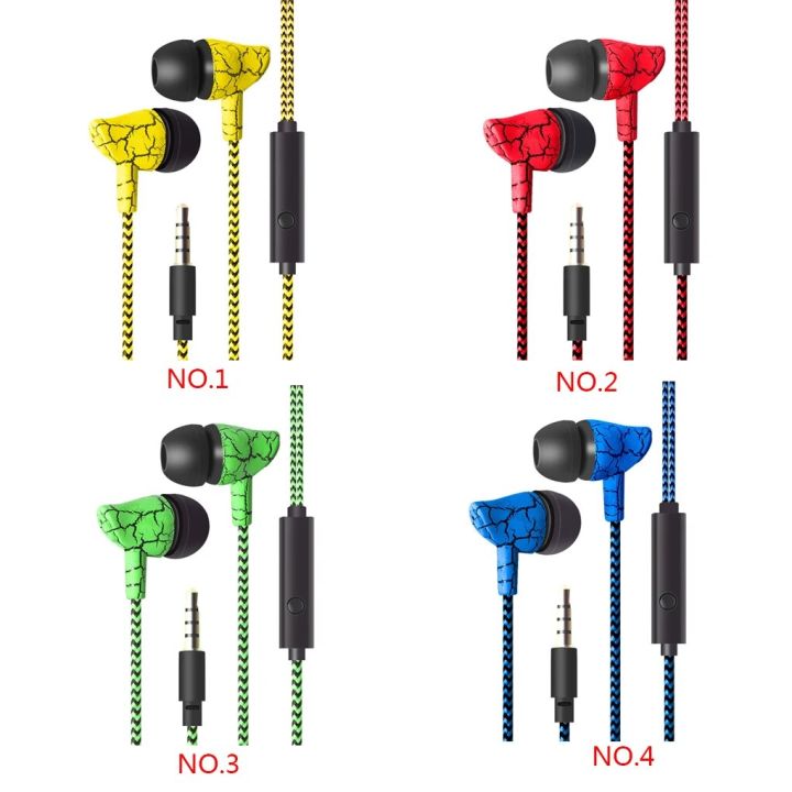 Phone Music Wired Earphone In-ear Headphone Wire Control Cellphone 3 5mm Plug Earbuds Headset