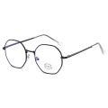 Art Retro Unisex Polygon Anti Blue Light Glasses Metal Frame Flat Ocular Fashion Comfortable Transparent Spectacle For Women Men. 