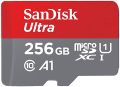 SanDisk Ultra 32GB /64GB/128GB /256GB microSDHC UHS-I Card with Adapter, Silver, Standard Packaging (SDSQUNC-032G-GN6MA). 