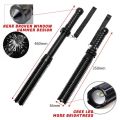 Baseball Bat Flashlight Super Bright LED Torch High Rechargeable Tactical Flashlight 18650 Self Defense Zoomable Waterproof Lamp. 
