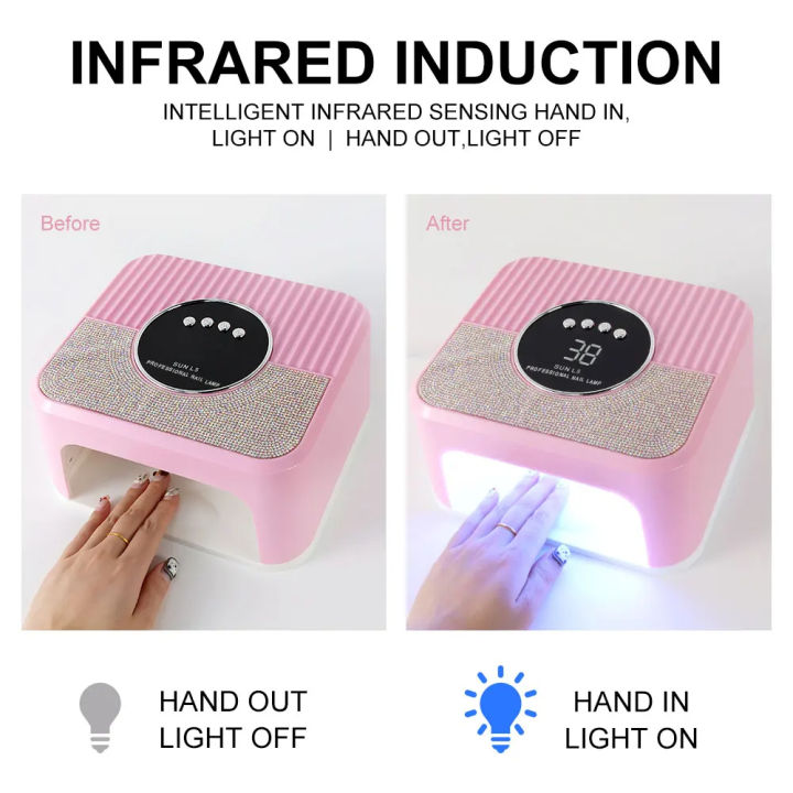 NAIL%20POLISH%20DRYER%20UV%20LED%20Lamp%20for%20Nails%20Gel%20Polish%20Dryer%20Machine%20With%2045LED%20Diamonds%20Design%20Nail%20Home%20Use%20Manicure%20UV%20Light%20-%20Image%204