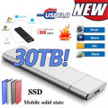High-speed 30TB 1TB 2TB SSD Portable External Solid State Hard Drive 16TB 8TB USB3.0 Interface Mobile Hard Drive. 