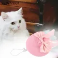 Pet Winter Hat Adorable Wool Cat Beret with Bow Perfect Pet Dressing Up Accessory for Daily Wear Photography Prop Adjustable Comfo ble Ideal for Pet Winter Fashion Accessory. 