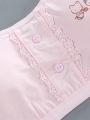 LJMOFA Teen Girl Sports Exquisite Cute Rabbit Bra Kids Top Camisole Underwear Young Puberty Small Training Bra B213. 