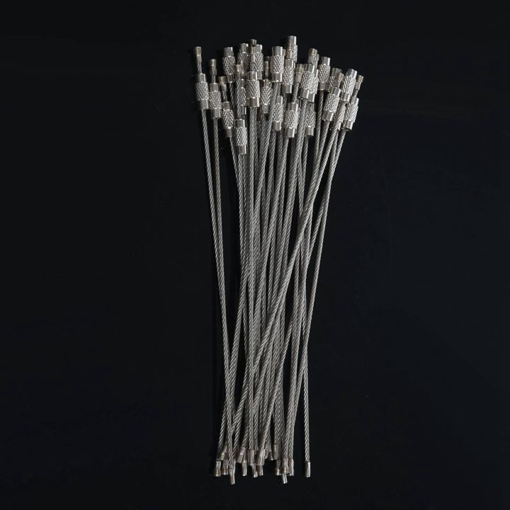 60Pcs%20Stainless%20Steel%20Screw%20Locking%20Wire%20Keychain%20Cable%20Key%20Rings%20Outdoor%20Accessory%20-%20Image%206