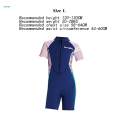 Girls Wetsuit Front Zipper Swimming Costume Scuba Diving Suit Bathing Suit for Surfing Blue Large. 