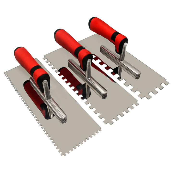 Stainless Steel Square Notched Trowel Set forWall Floor Tiling ...