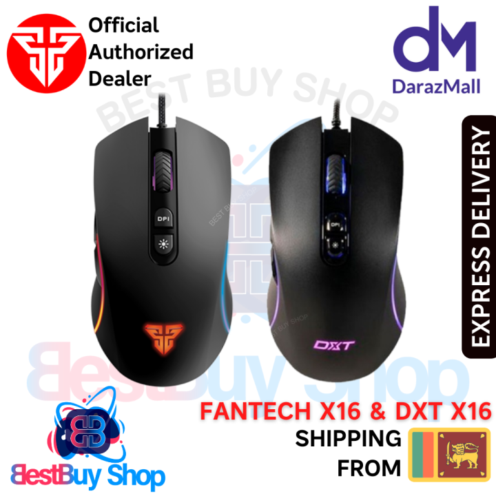 Fantech X16 v2 THOR II ▎ DXT X16 ( Low Price) Macro Chroma Running RGB Gaming Mouse