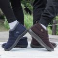 Cotton Shoes Cloth Shoes Men's Thickened Shoes Waterproof Bristle Boots Men's Old Winter Beijing Men's Snow Cotton Boots Elderly ︴. 