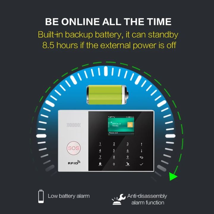 PGST%20PG%20105%20TUYA%20Security%20Alarm%20System%20WiFi%20Gsm%20RFID%20Home%20Burglar%20Security%20Alarm%20Home%20Kit%20Wired%20And%20Wireless%20Smart%20Life%20APP%20Control%20-%20Image%205