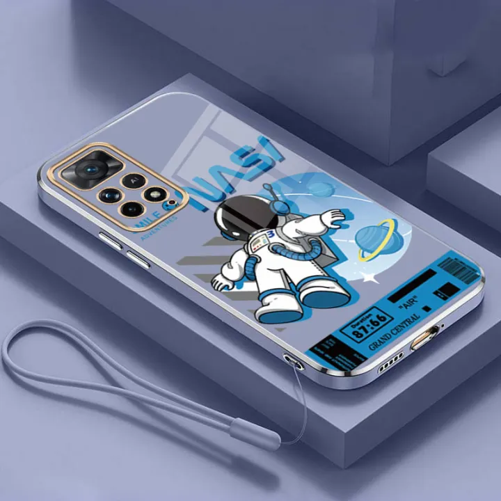 Xiaomi%20Redmi%20Note%2011S%2011%20Pro+Plus%2010%20Pro%205G%20Redmi%20Note%2011S%2010S%2010%20Smile%20Astronaut%20nasa%20Square%20Phone%20Case%206D%20Plating%20Candy%20Soft%20Casing%20Cover%20-%20Image%205