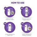 Air Wick 250 ml - Lavender & Lotus, Refill + Automatic Spray| Freshmatic Air Freshener Kit | 2600 Sprays Guaranteed | Automatic Room Freshener, Bathroom Freshener and Room Spray (FROM INDIA SAB). 