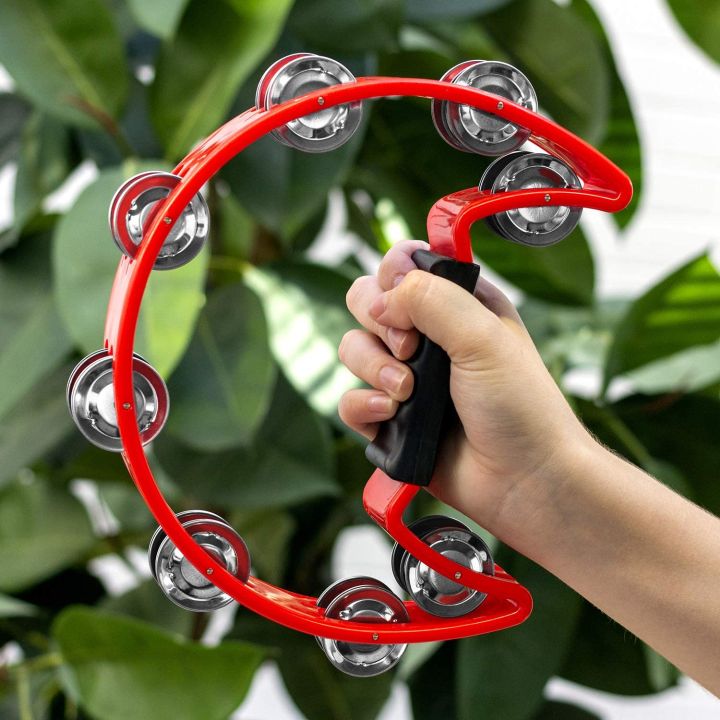 Tambourine%20Single%20Row%20Tambourine%20for%20Kids%20and%20Adults%20Hand%20Held%20Percussion%20Instrument%20Percussion%20instrument%20hand%20tambourine%20Red,%20Green,%20Yellow,%20Blue%20-%20Image%202