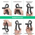 Adjustable Heavy Grips Hand Gripper Gym Power Fitness Hand Exerciser Grip. 