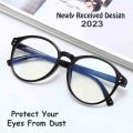 Eye Protect Clear Glasses From Dust Version Quality Round Lens Transparent Frame Glasses Stylish Boys and Girls Eyewear Men and Women Nerd Glasses  Eye Wear Sunglasses for Men. 