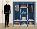 High Quality 3 Door Portable Folding Wardrobe Cupboard. 