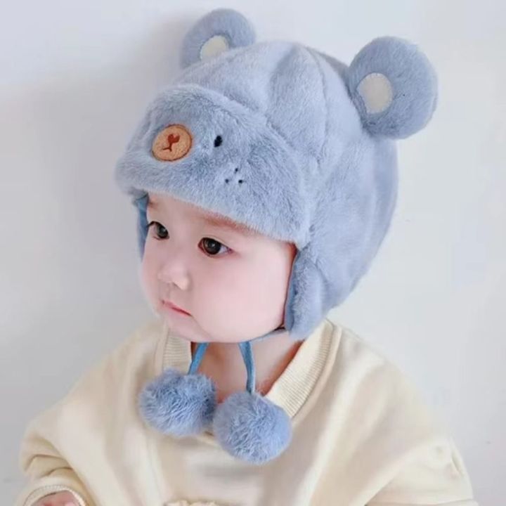 Lovely%20Winter%20Baby%20Bear%20Hats%20Soft%20Outdoor%20Newborn%20Bonnet%20Hats%20Ear%20Protection%20Fleece%20Wool%20Boys%20Girls%20Beanie%20Cap%20Kids%20-%20Image%208