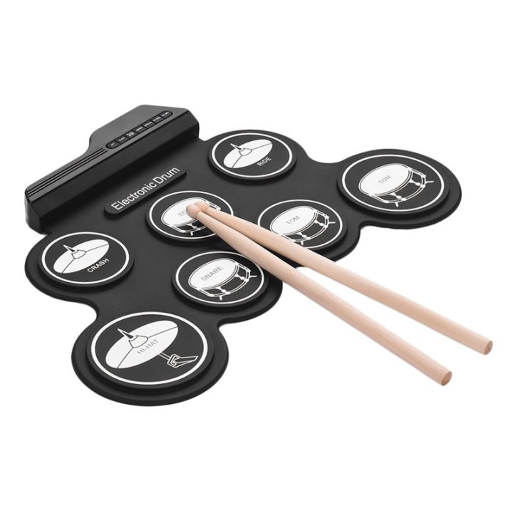 7%20Pads%20Electric%20Drum%20Set%20,Portable%20Roll%20Up%20Drum%20Practice%20Pad%20Drum%20-%20Image%205