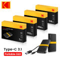 New KODAK X200 Type C USB3.1 Gen 2 external hard drive ssd 128GB 512GB 256GB Mini Portable Solid State Drives for MacBook PC. 