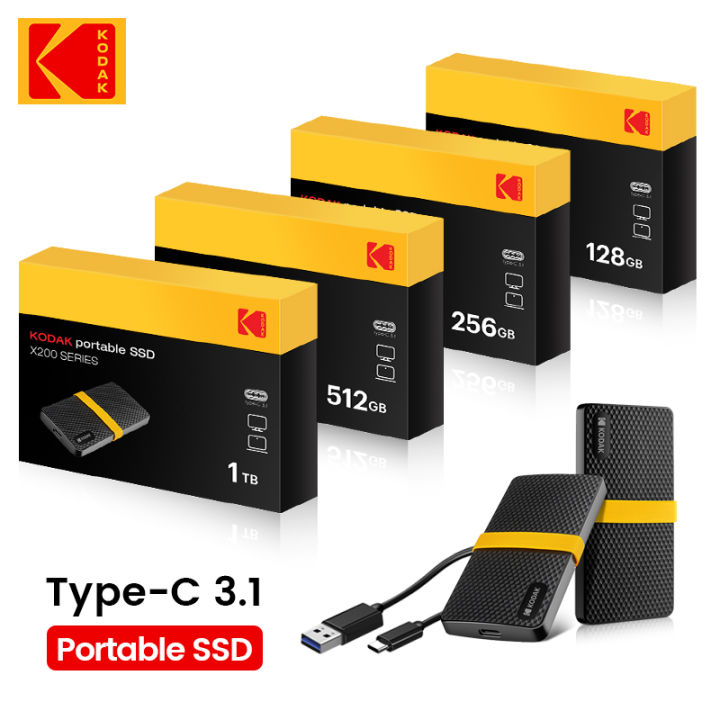 KODAK%20X200%20External%20SSD%20Hard%20Drive%20HD%20Externo%20128GB%20USB3.1%20Mini%20Portable%20SSD%20128GB%20for%20Laptops%20Smartphone%20PS4%20PC%20MAC%20TV%20-%20Image%204