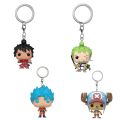 funko pop keychain New Arrival Pocket Keychains One Piece Anime Keychains Roronoa Zoro Tony Chopper Cartoon Decoration Key Ring Action Figure ToysBalloons. 
