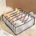 3Pcs/Set Underwear Bra Socks Panty Storage Boxes Organizers Wardrobe Closet Home Organization Drawer Dormitory, Grey. 