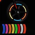 12pcs Reflective Tire Sticker Safety Sticker Color Kids Balance Bike Reflective Sticker Wheel Decal Bicycle Accessories. 