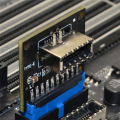 USB 3.0 Motherboard Header to USB 3.2 Type C Front Panel Type E 20 to 19 Pin Converter for Desktop. 