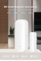 Tuya Smart WiFi Door and Window Sensor – Magnetic Alarm Detector Compatible with Alexa & Google Home. 