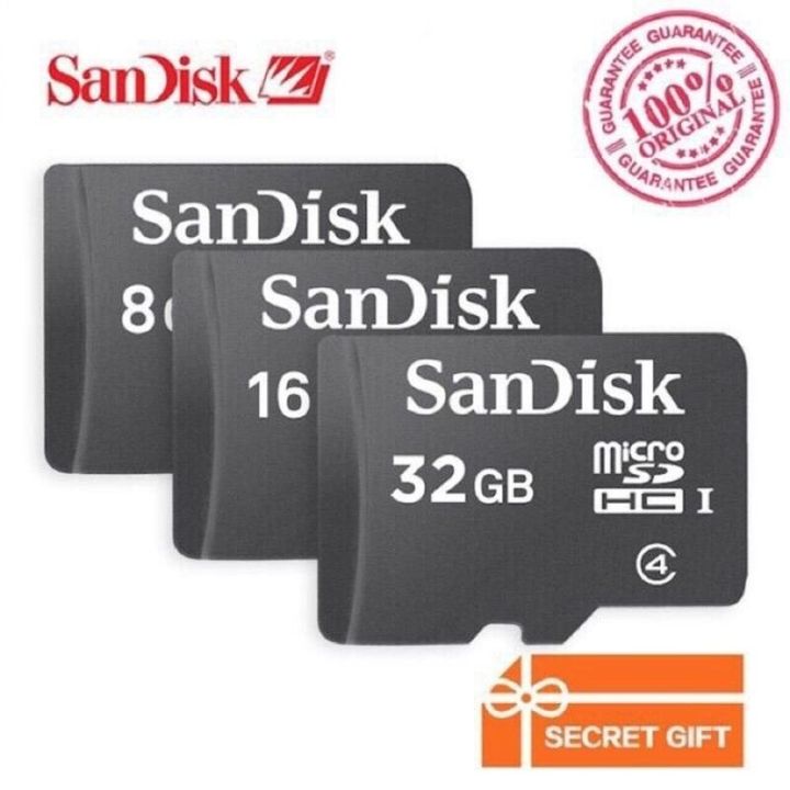 ♥COD+100% original Spot goods SanDisk Micro SD card Memory Card Ultra 2GB/4GB/8GB/16GB/32GB 100MB/s TF card Original CLASS 10