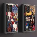 Xiaomi Redmi Note 9 12 11 9S 11S 12S 8 7 8t 11t 10S 10 Pro Spider Man Shockproof Transparent TPU Plastic Shell. 