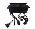 Multi-functional Desktop Socket Power Strip Pop up Outlet Table Conference Connection Box. 