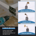 Sojhoop 10 Pcs Power Tool Carbon Brushes 18 x 16 x 7mm CB203 for. 