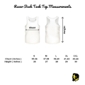 Moffi Essentials - Men's Skinny / Gym Vest -Light Blue Racer Back Tank Top. 