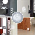 2 Pcs Door Stoppers Wall Protector Clear Round Silicone Wall Shield Cushion Self Adhesive Door Handle Bumper Silencer for Walls. 