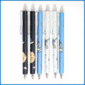 1/6Pcs Cute Cartoon 0.5MM Erasable Pens Gel Ink Pens Student Stationery Office Writing Tool. 